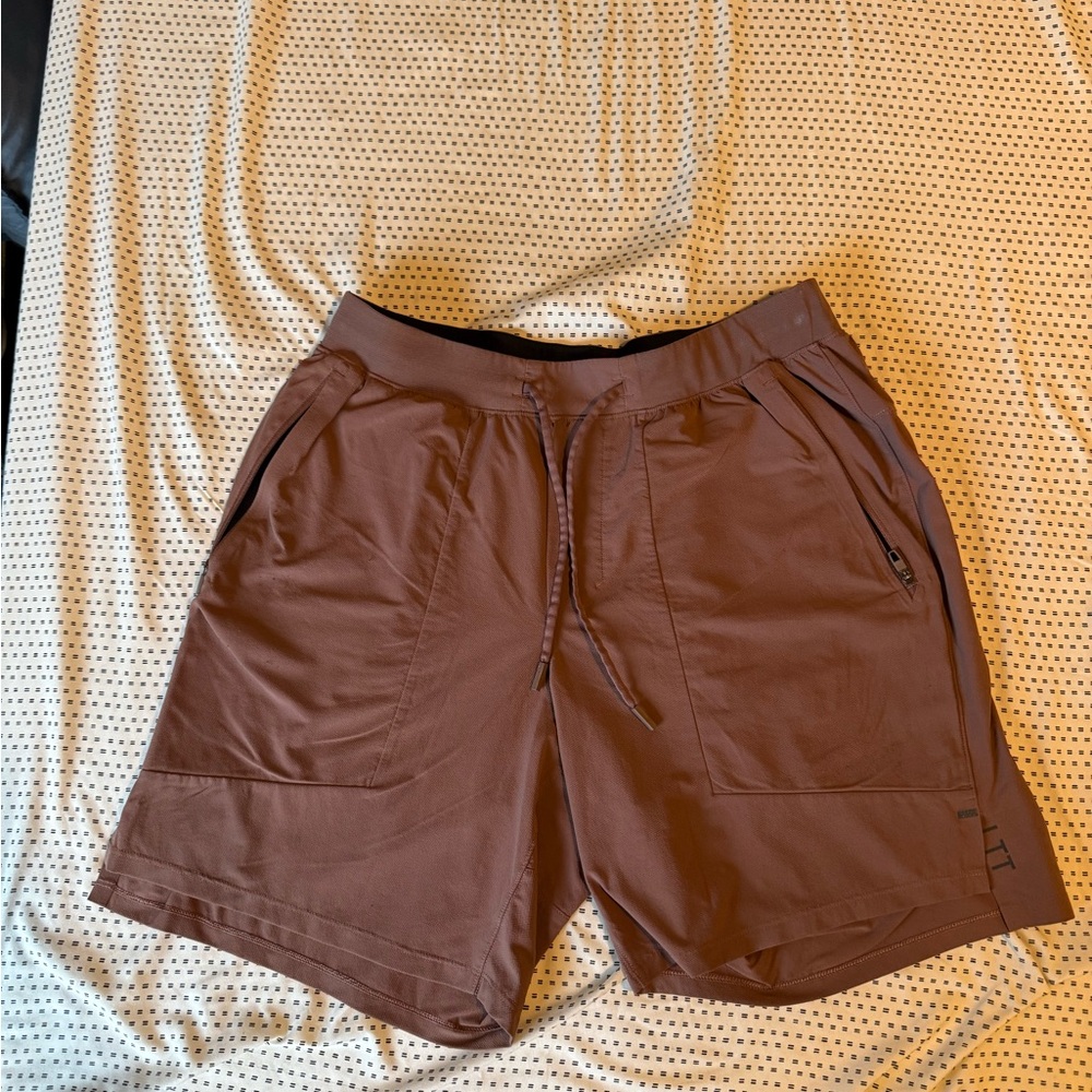 Lulu Lemons men’s Light purple athletic Shorts